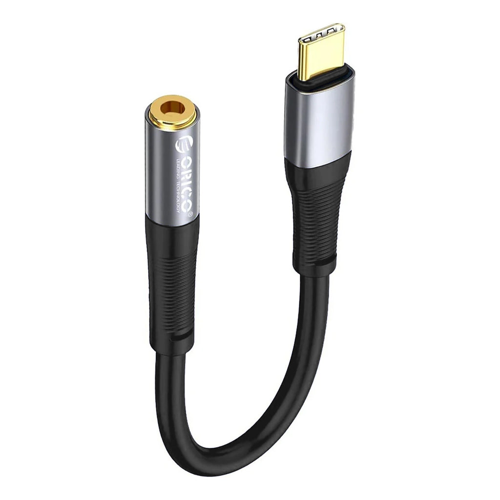 Garso kabelis-adapteris Orico AXC-02 USB-C – 3,5 mm jack 20 cm – juodas -- Audio Cables