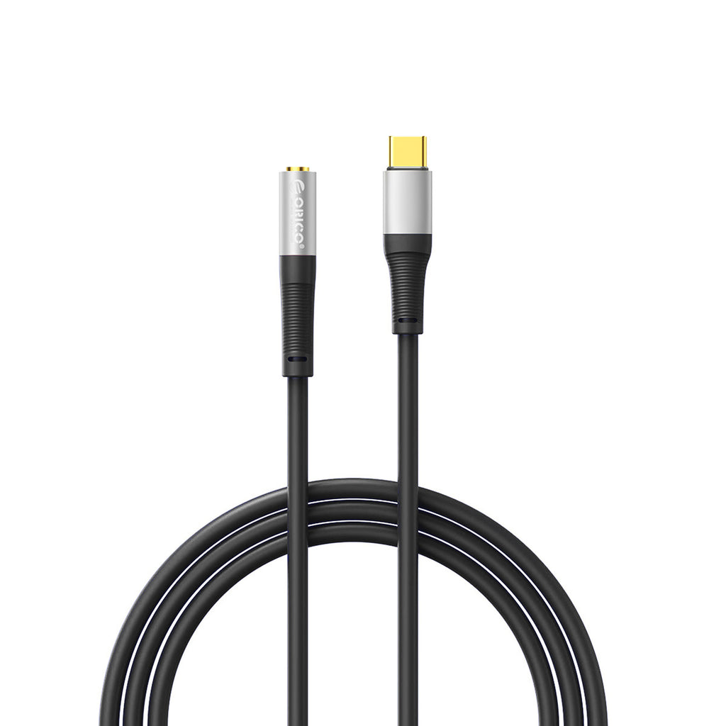 Garso kabelis-adapteris Orico AXC USB-C – 3,5 mm jack 50 cm – juodas -- Audio Cables