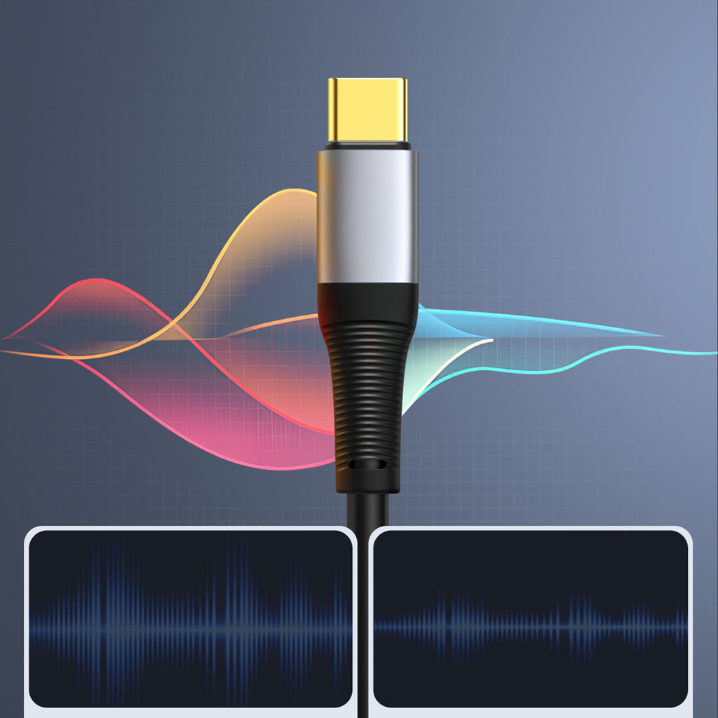 Garso kabelis-adapteris Orico AXC USB-C – 3,5 mm jack 1 m – juodas -- Audio Cables