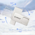 Orico U301 256 GB USB-A USB-C USB 3.2 Gen 1 Atmintinė - Sidabrinė -- Uncategorized