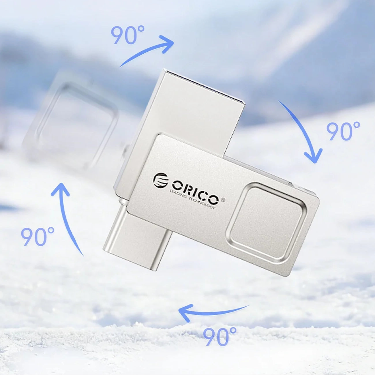 Orico U301 256 GB USB-A USB-C USB 3.2 Gen 1 Atmintinė - Sidabrinė -- Uncategorized