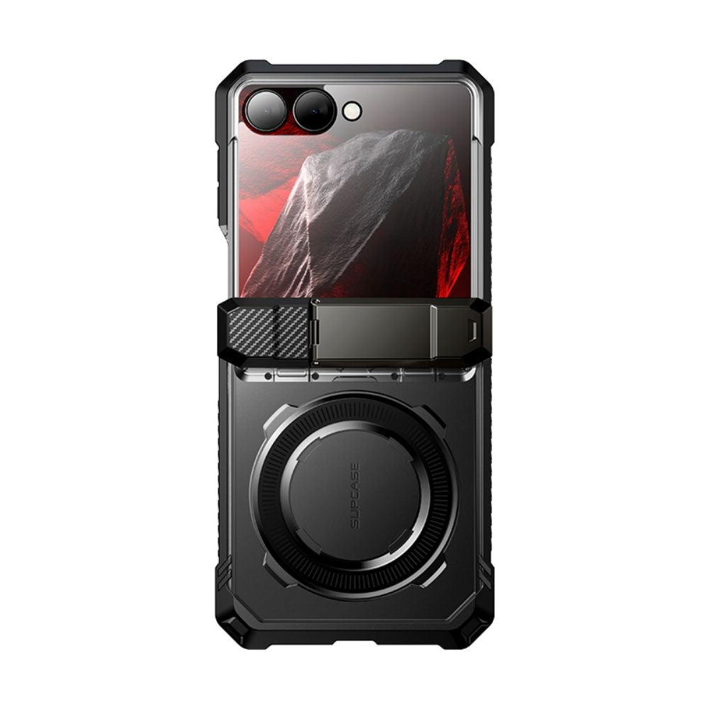 Supcase UB Grip Mag MagSafe dėklas Samsung Galaxy Z Flip 8 – juoda -- Samsung Galaxy Z Flip 8
