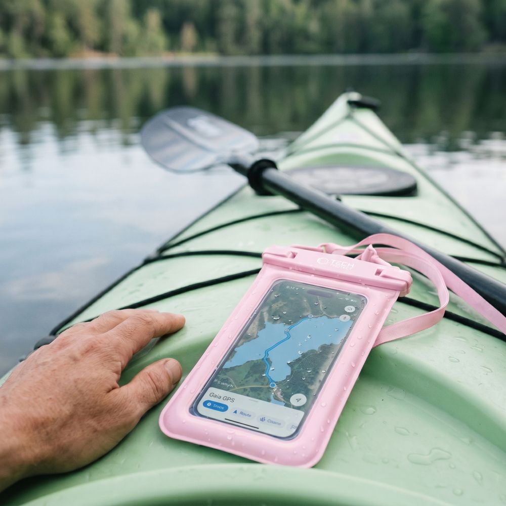 Tech-Protect UWC7 6,9" nepropusčias vandens dėklas – rožinė -- Cell phone cases and covers