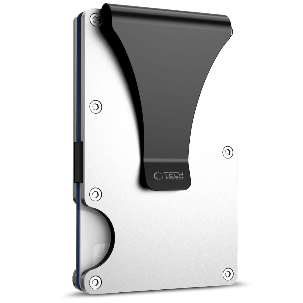 Tech-Protect Thorn RFID piniginė - Sidabrinė -- Uncategorized