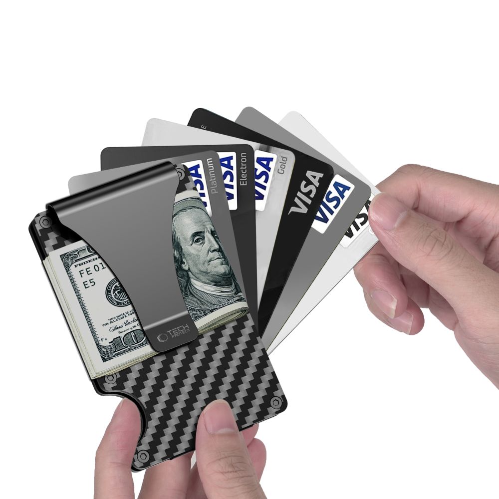 Tech-Protect Thorn RFID Anglies Piniginė - Juoda -- Uncategorized