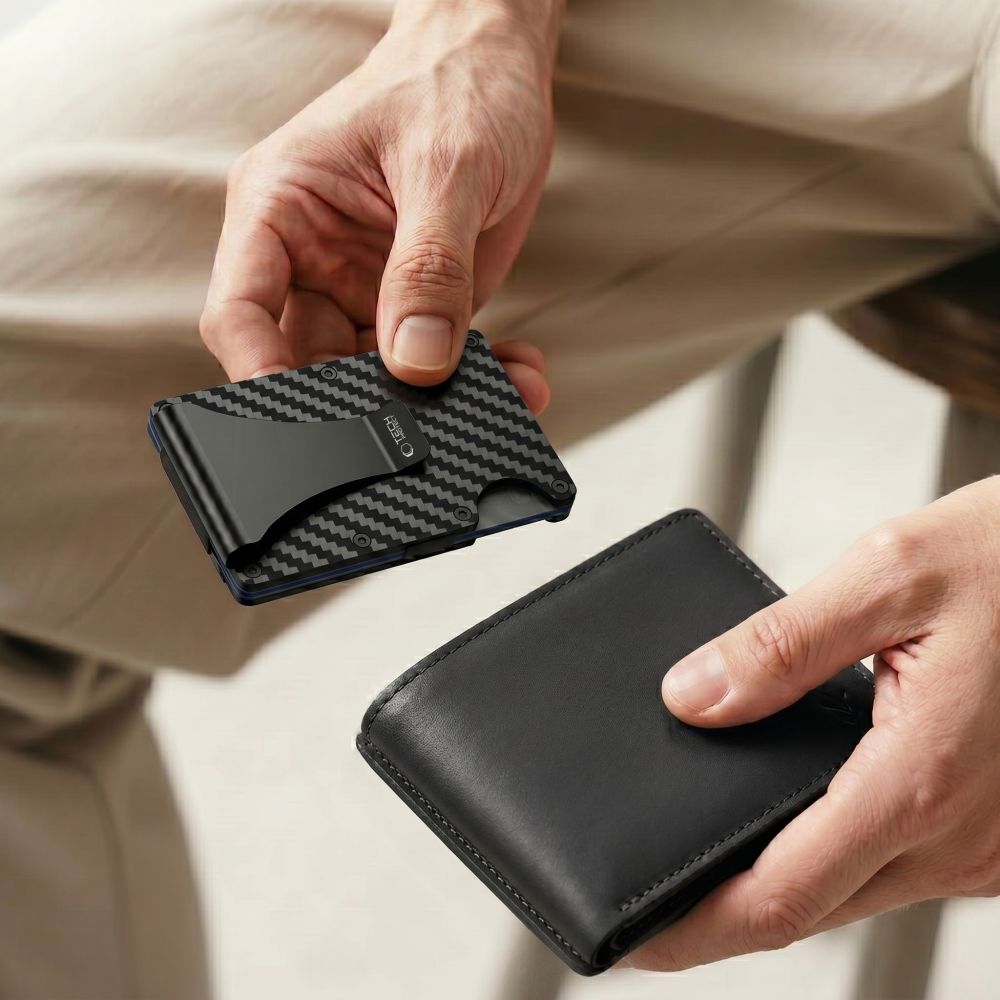 Tech-Protect Thorn RFID Anglies Piniginė - Juoda -- Uncategorized