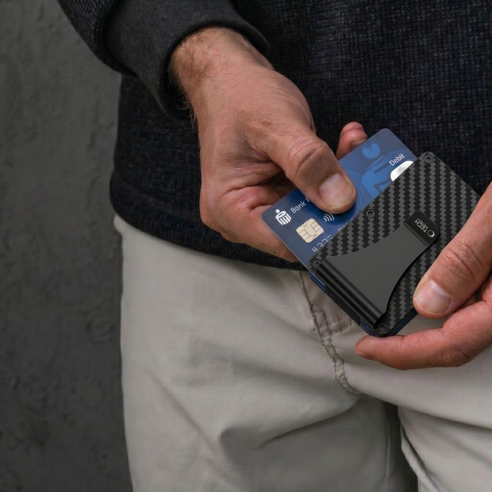 Tech-Protect Thorn RFID Anglies Piniginė - Juoda -- Uncategorized