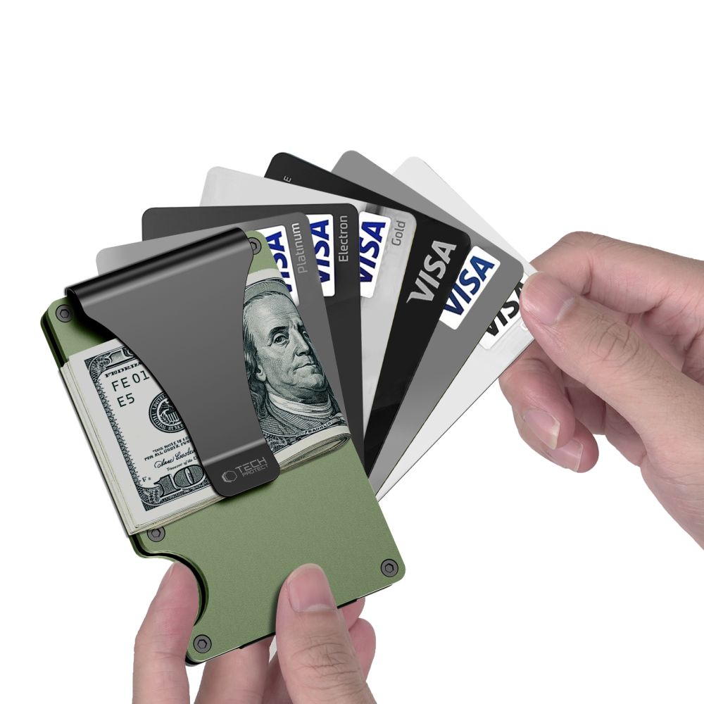 Tech-Protect Thorn RFID Piniginė - Žalia -- Uncategorized