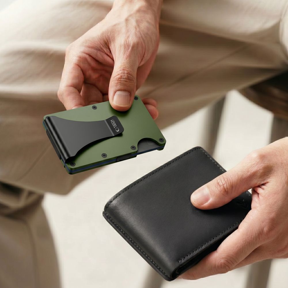 Tech-Protect Thorn RFID Piniginė - Žalia -- Uncategorized