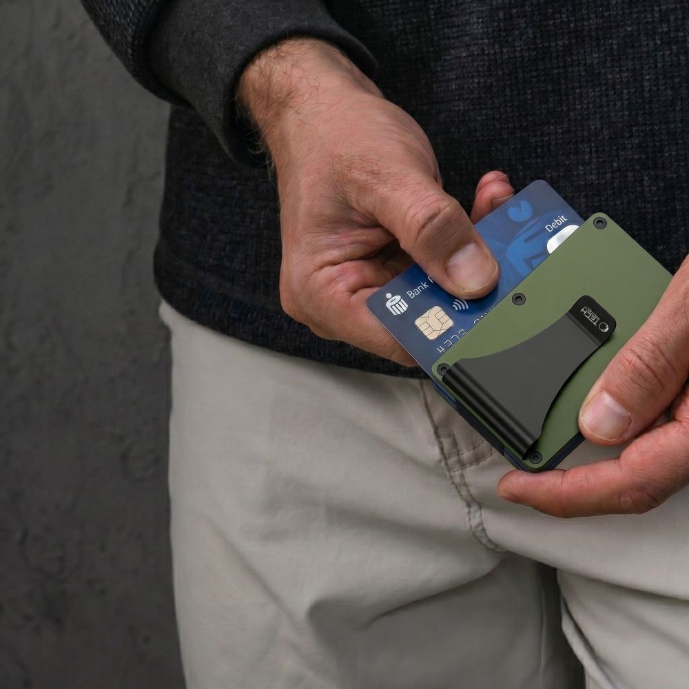 Tech-Protect Thorn RFID Piniginė - Žalia -- Uncategorized