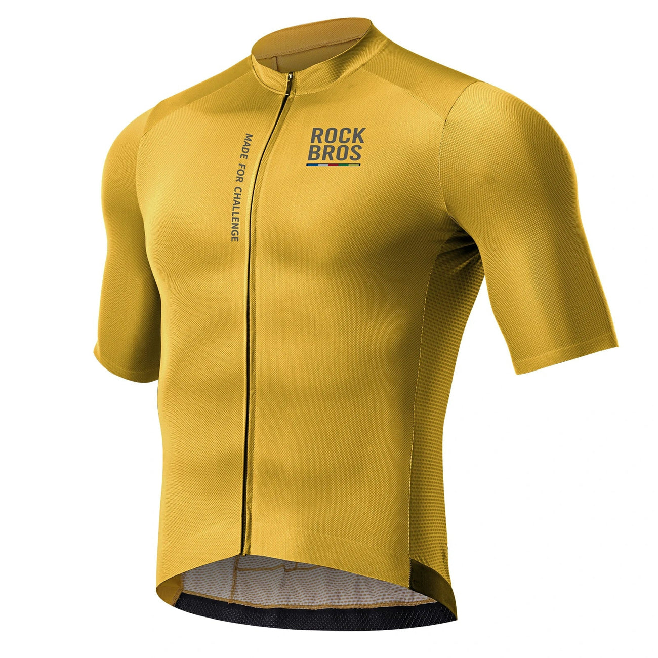 Dviračio marškinėliai Rockbros 15120014023 ROAD TO SKY vyriški trumpas rankovės S - geltoni -- Cycling Jerseys
