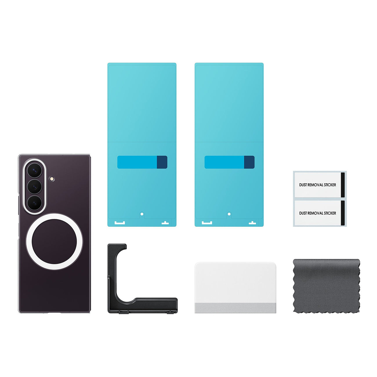 Samsung Clear Magnet Case Samsung Galaxy Z Fold 8 Ultra 0.8 mm MagSafe suderinama + 2 vnt. anti-blizgesio plėvelė -...