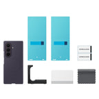 Samsung Silicone Magnet dėklas Samsung Galaxy Z Fold 8, suderintas su MagSafe + 2 anti-atspindinio stiklo plėvelės -...