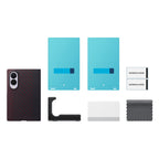 Samsung Carbon Magnet Case dėklas Samsung Galaxy Z Fold 8, suderinamas su MagSafe + 2 anti-atspindžio plėvelės - raudonas...