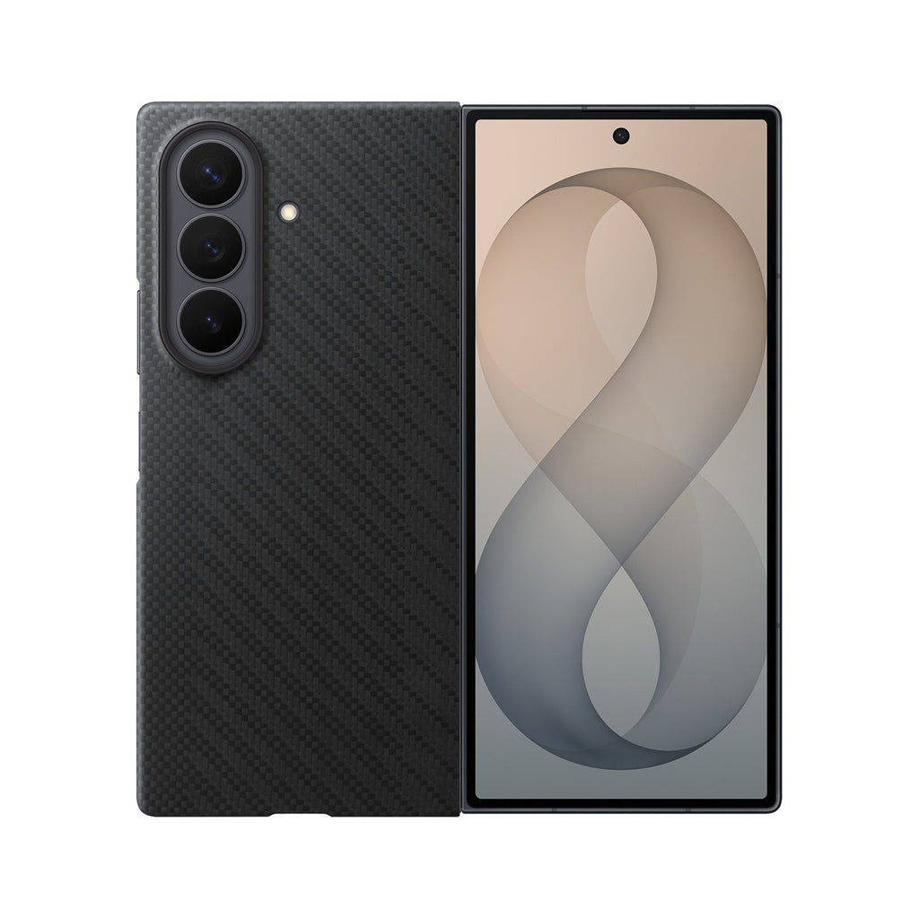 Samsung Carbon Magnet Case Samsung Galaxy Z Fold 8 Ultra, suderinama su MagSafe + 2 atsispindžiavimo plėvelės - juoda --...