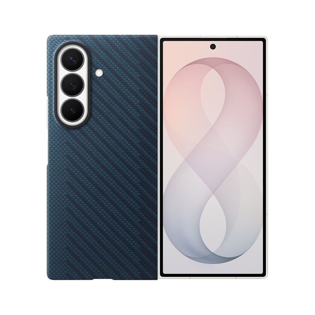 Samsung Carbon Magnet Case Samsung Galaxy Z Fold 8 Ultra, suderinama su MagSafe + 2 atsispindžiavimo plėvelės - tamsiai...