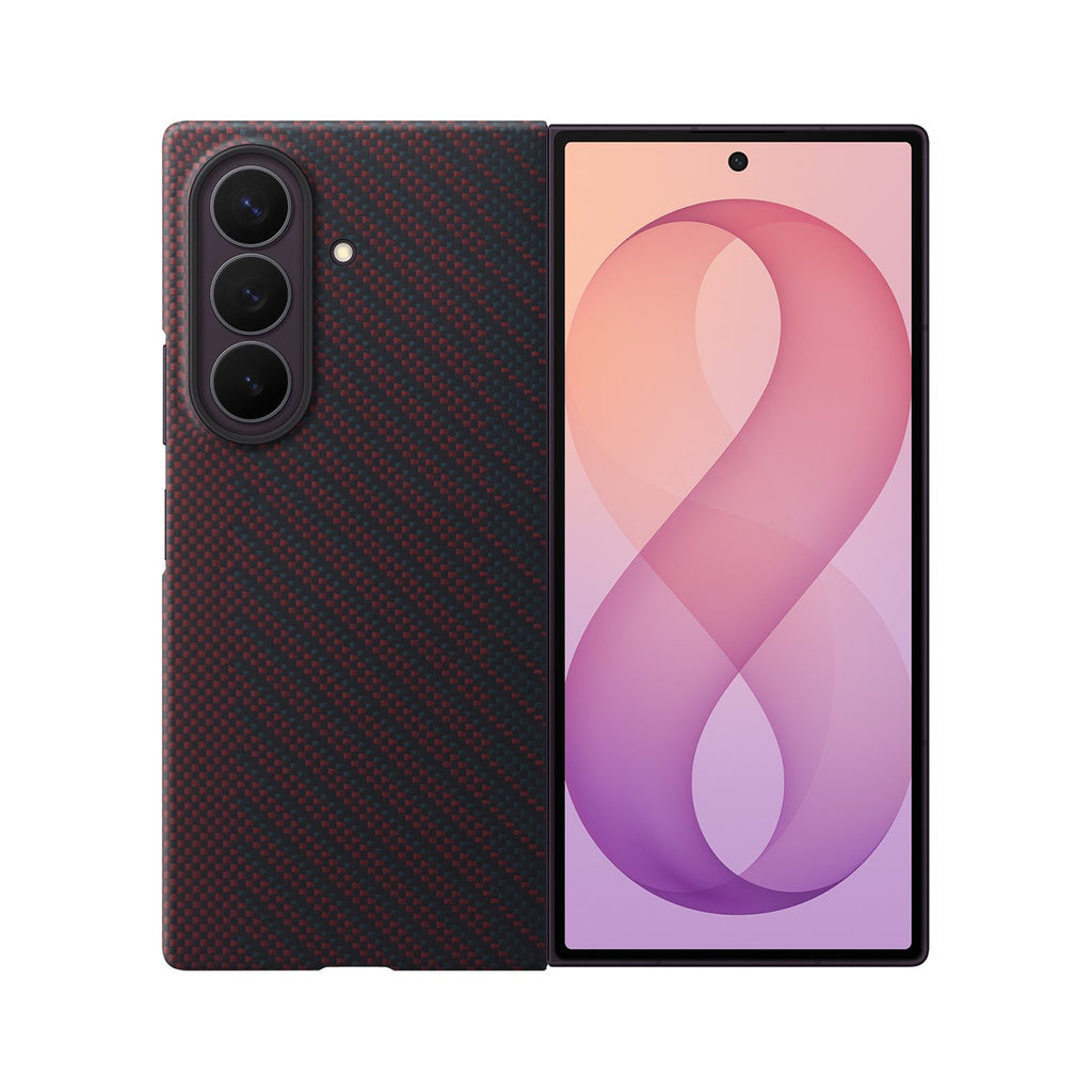 Samsung Carbon Magnet dėklas Samsung Galaxy Z Fold 8 Ultra, suderintas su MagSafe + 2 anti-atspindinio stiklo plėvelės -...