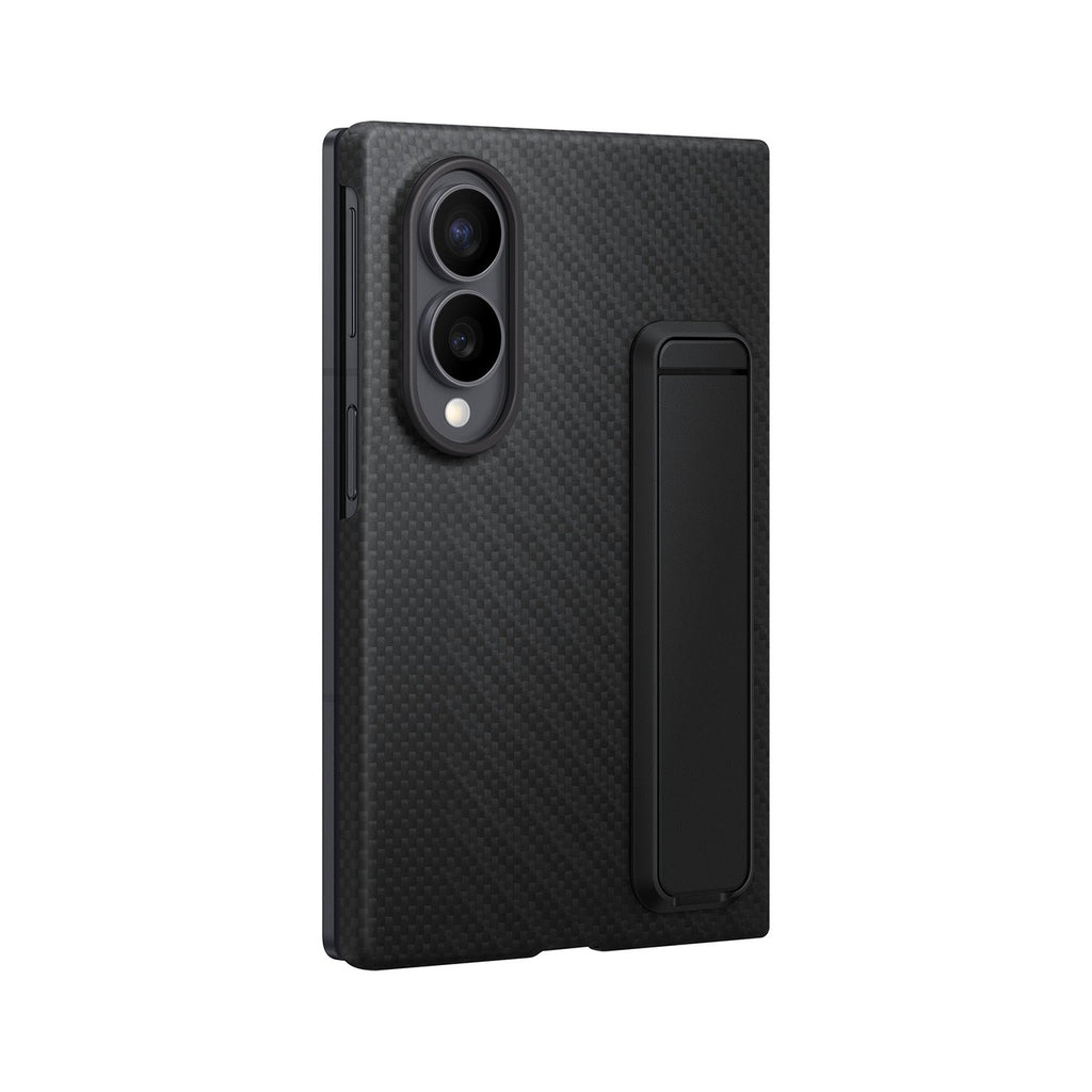 Samsung Carbon Standing Case EF-XF971SBE Samsung Galaxy Z Fold 8 su stovu + 2 antireflekcsinės plėvelės - juoda --...