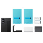 Samsung Carbon Standing Case EF-XF971SBE Samsung Galaxy Z Fold 8 su stovu + 2 antireflekcsinės plėvelės - juoda --...
