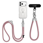Tech-Protect C10S Telefono virvė peties žemiau (114 cm) + Rankinė juosta (31 cm) - Rožinis titanas -- Other phone accessories