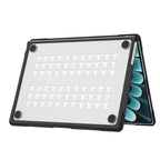 Tech-Protect Velar dėklas MacBook Air 13" 2023 / 2024 / 2025 / 2026 – Skaidri juoda -- MacBook Air 13" 2023/2024/2025/2026