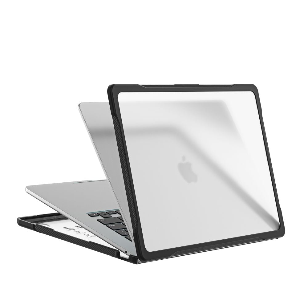 Tech-Protect Velar dėklas MacBook Air 13" 2023 / 2024 / 2025 / 2026 – Skaidri juoda -- MacBook Air 13" 2023/2024/2025/2026