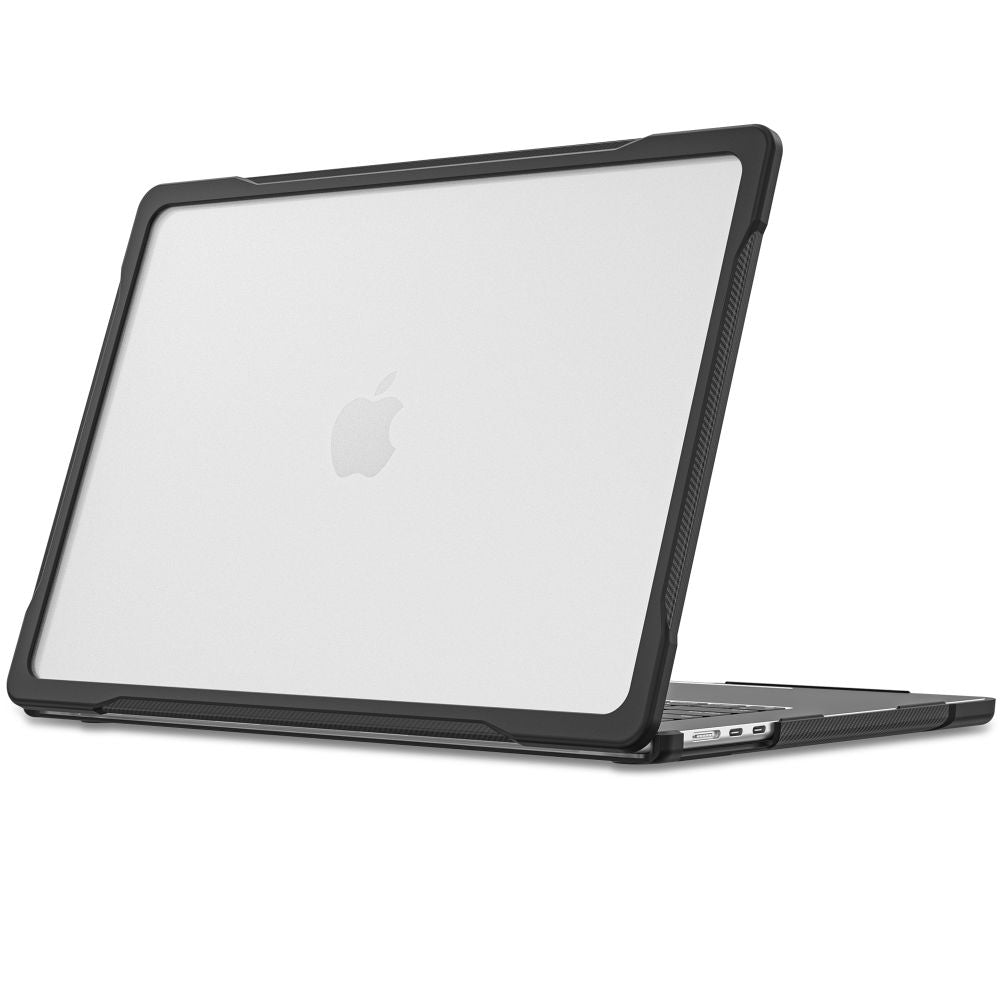 Tech-Protect Velar dėklas MacBook Air 15" 2023 / 2024 / 2025 / 2026 - Skaidrus juodas -- MacBook Air 15" 2023/2024/2025/2026