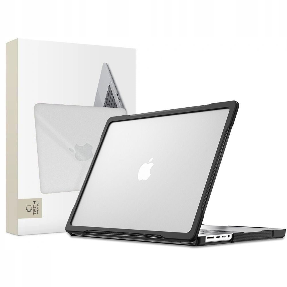 Tech-Protect Velar dėklas MacBook Pro 14" 2021 / 2023 / 2025 / 2026 - Skaidrus juodas -- MacBook Pro 14"...