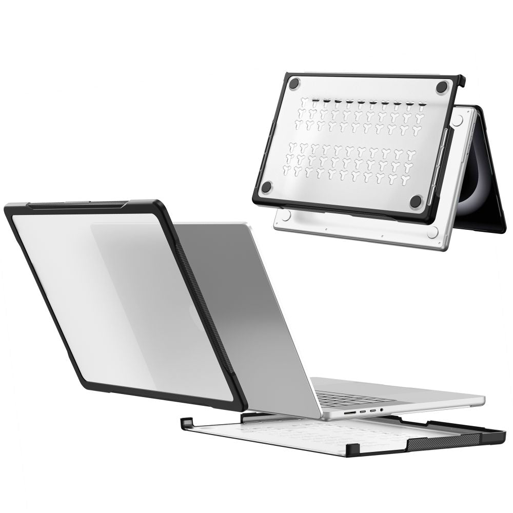 Tech-Protect Velar dėklas MacBook Pro 14" 2021 / 2023 / 2025 / 2026 - Skaidrus juodas -- MacBook Pro 14"...