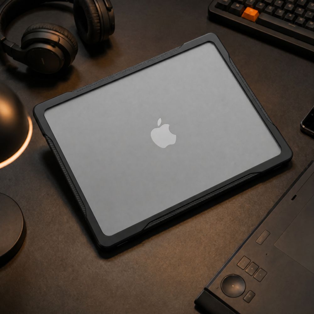 Tech-Protect Velar dėklas MacBook Pro 14" 2021 / 2023 / 2025 / 2026 - Skaidrus juodas -- MacBook Pro 14"...