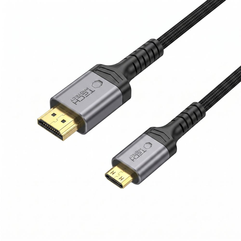 Tech-Protect UltraBoost Mini HDMI į HDMI 2.1 8K 60HZ kabelis 200 cm - juodas -- Cell phone cables