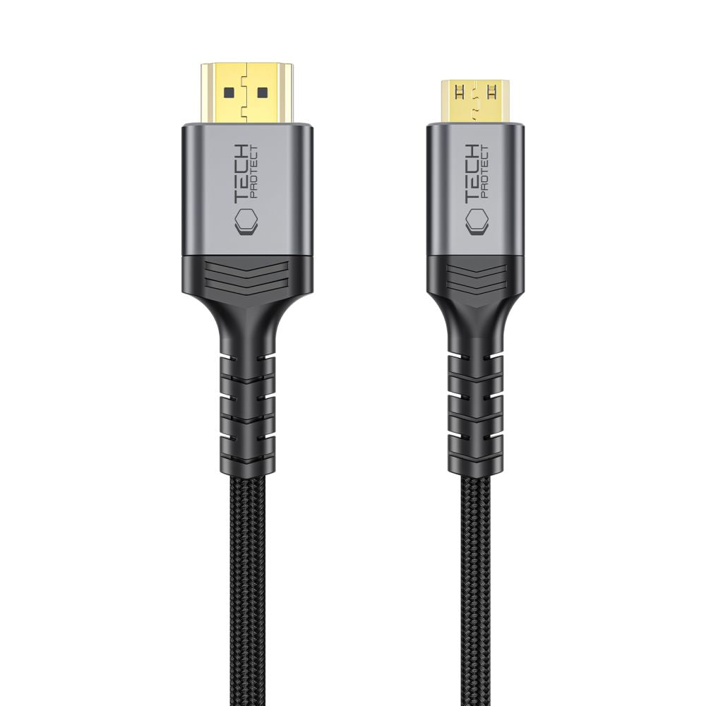 Tech-Protect UltraBoost Mini HDMI į HDMI 2.1 8K 60HZ kabelis 200 cm - juodas -- Cell phone cables