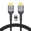 Tech-Protect UltraBoost HDMI 2.1 4K 120HZ / 8K 60HZ kabelis 100 cm - juodas -- Cell phone cables