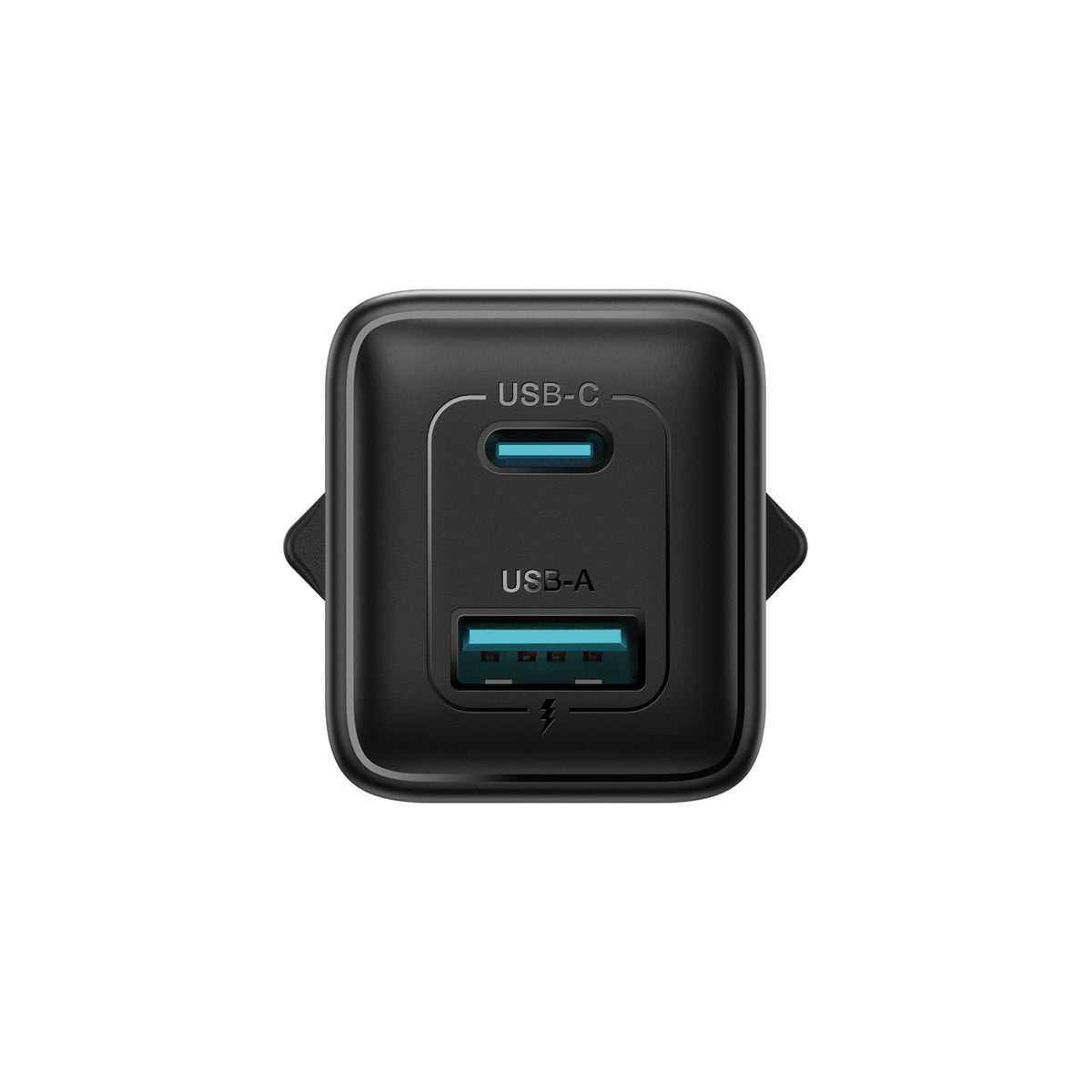 Joyroom JR-TG8 GaN 45W USB-C + USB-A sienininis įkroviklis - Juodas -- Cell phone chargers
