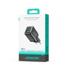 Joyroom JR-TG8 GaN 45W USB-C + USB-A sienininis įkroviklis - Juodas -- Cell phone chargers