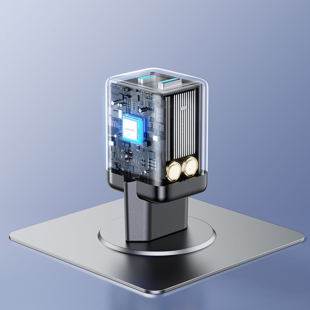 Joyroom JR-TG8 GaN 45W USB-C + USB-A sienininis įkroviklis - Juodas -- Cell phone chargers