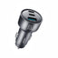 Joyroom JR-CCN19 65W 3-in-1 automobilinis įkroviklis Tamsiai pilka -- Car chargers