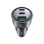 Joyroom JR-CCN19 65W 3-in-1 automobilinis įkroviklis Tamsiai pilka -- Car chargers