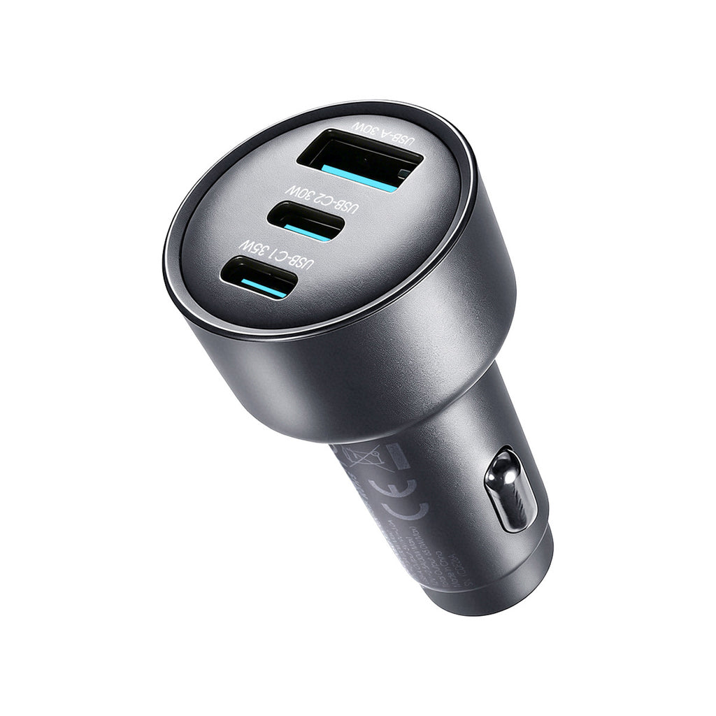 Joyroom JR-CCN19 65W 3-in-1 automobilinis įkroviklis Tamsiai pilka -- Car chargers