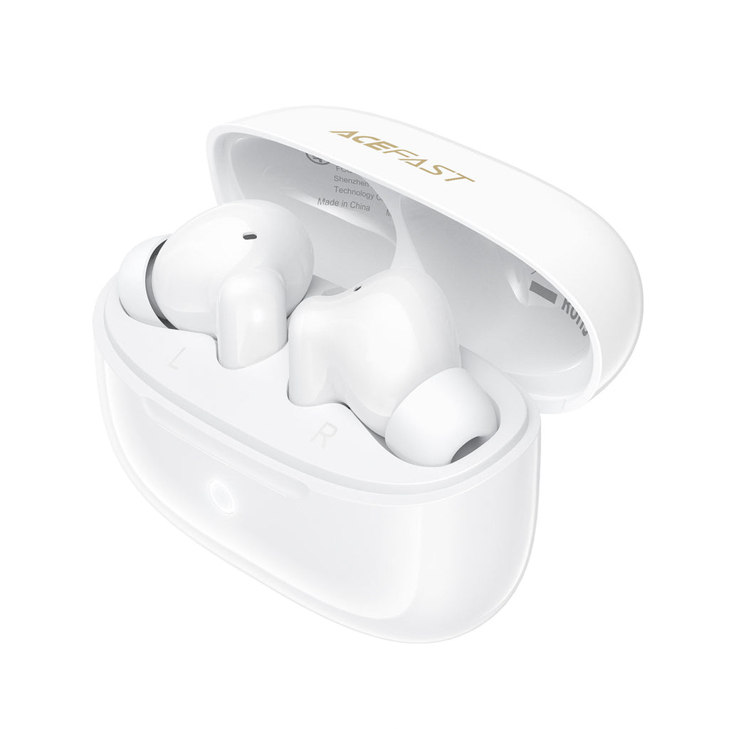 Acefast W7 TWS Belaidės Ausinės su ENC - Baltos -- Headphones