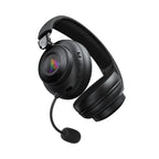 Acefast H15 Belaidės Bluetooth / 2.4 GHz / AUX Žaidimo Ausinės su Mikrofonu ir RGB Fono Šviesom - Juodos -- Headphones