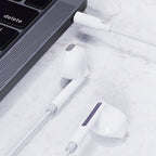 Acefast L14 In-Ear Sietuotos Ausinės su 3.5 mm Mini Jungtimi ir Mikrofonu - Baltos -- Headphones