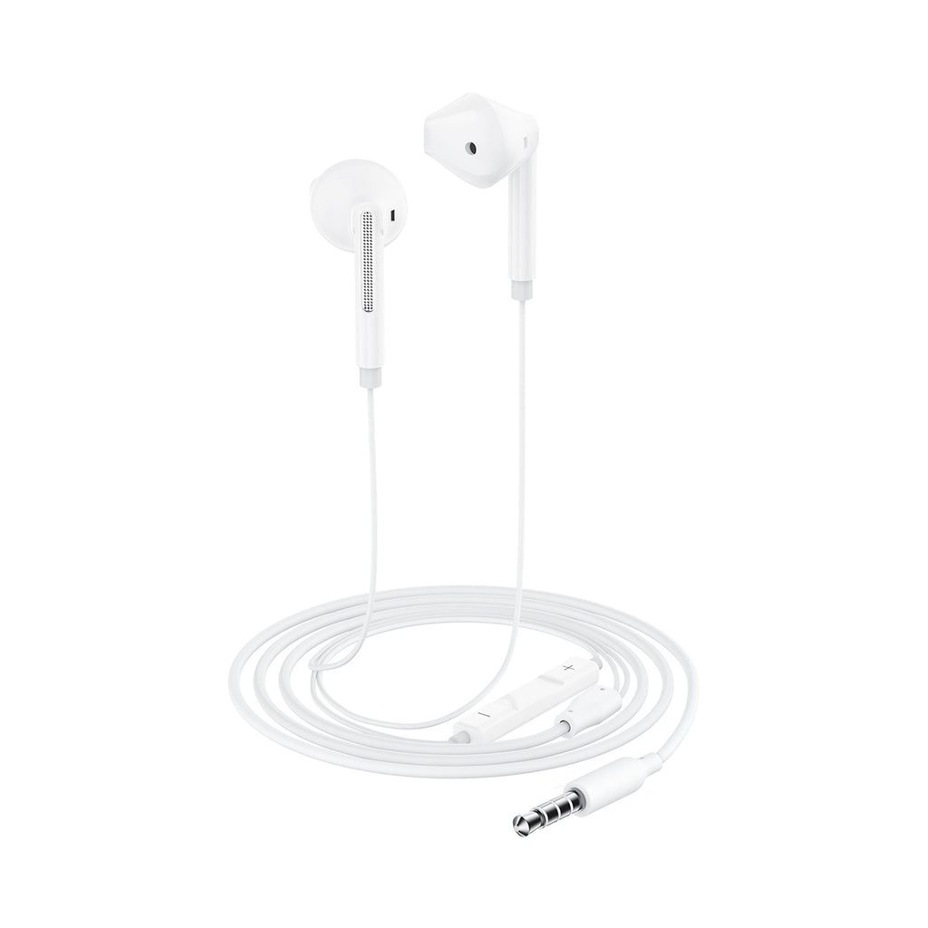 Acefast L14 In-Ear Sietuotos Ausinės su 3.5 mm Mini Jungtimi ir Mikrofonu - Baltos -- Headphones