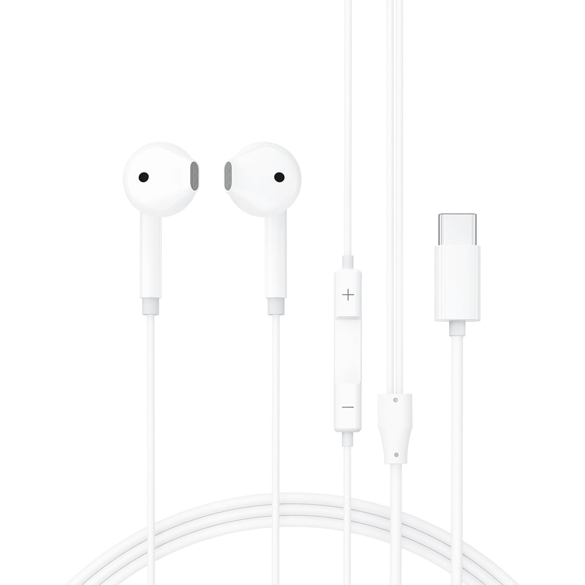 Acefast L13 In-Ear laidinės ausinės su USB-C mikrofonu - baltos -- Headphones