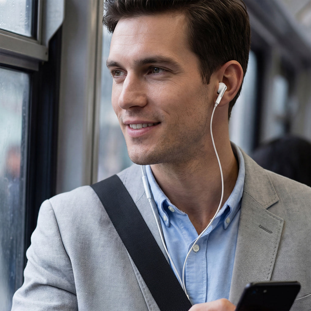 Acefast L13 In-Ear laidinės ausinės su USB-C mikrofonu - baltos -- Headphones
