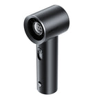 Acefast YF1 Mini rankinis ventiliatorius su LED ekranu ir laisvai reguliuojama oro srauto - juodas -- Handheld Fans