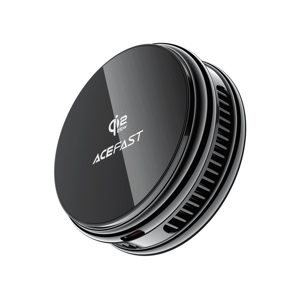 Acefast E47 Qi2 25W magnetinis belaidis įkroviklis su aušinimu - juodas -- Wireless chargers