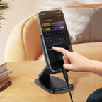 Acefast E45 sulankstomos reguliuojamos stalinės telefono stovas - juodas -- Phone stands
