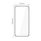 Grūdintas stiklas Tech-Protect Glass Fit+ 2-Pack Samsung Galaxy A27 5G - juodas -- Samsung Galaxy A27 5G