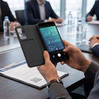 Tech-Protect Smart Wallet dėklas Samsung Galaxy A27 5G - juoda matinė -- Samsung Galaxy A27 5G